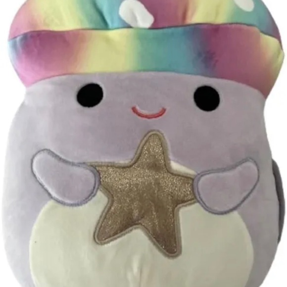 NWT 8” Mahdi the Mushroom Holding Star Squishmallow - Picture 2 of 3